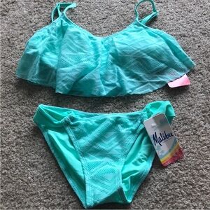 Turquoise Bikini Set Small Bottoms Med Top